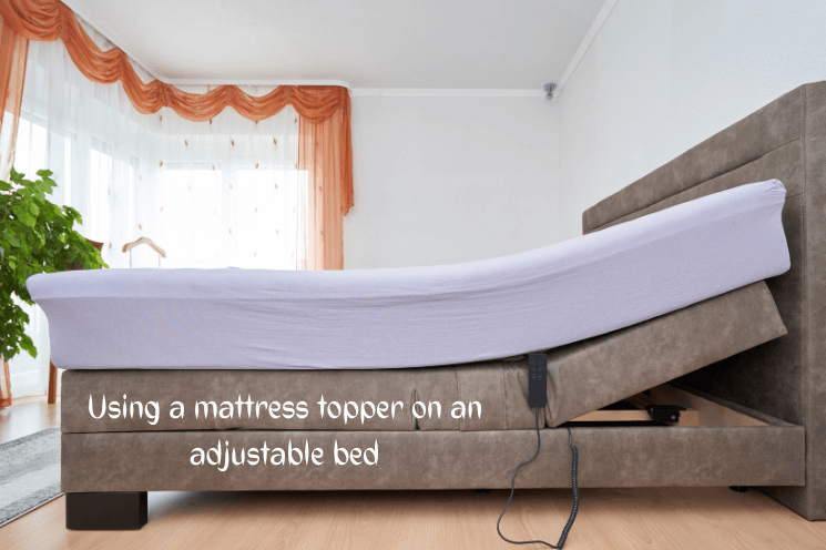 can mattress toppers be used on adjustable beds
